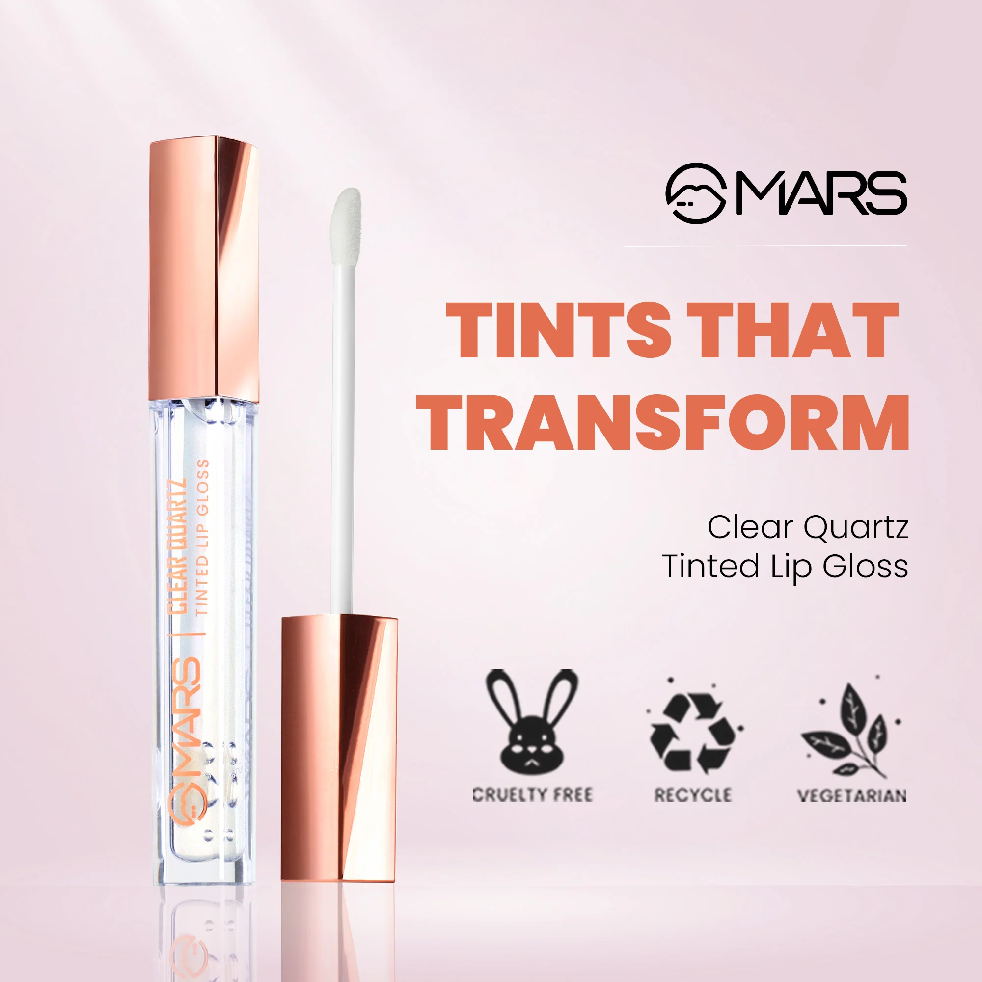 Clear Quartz Tinted Lip Gloss - Image 3