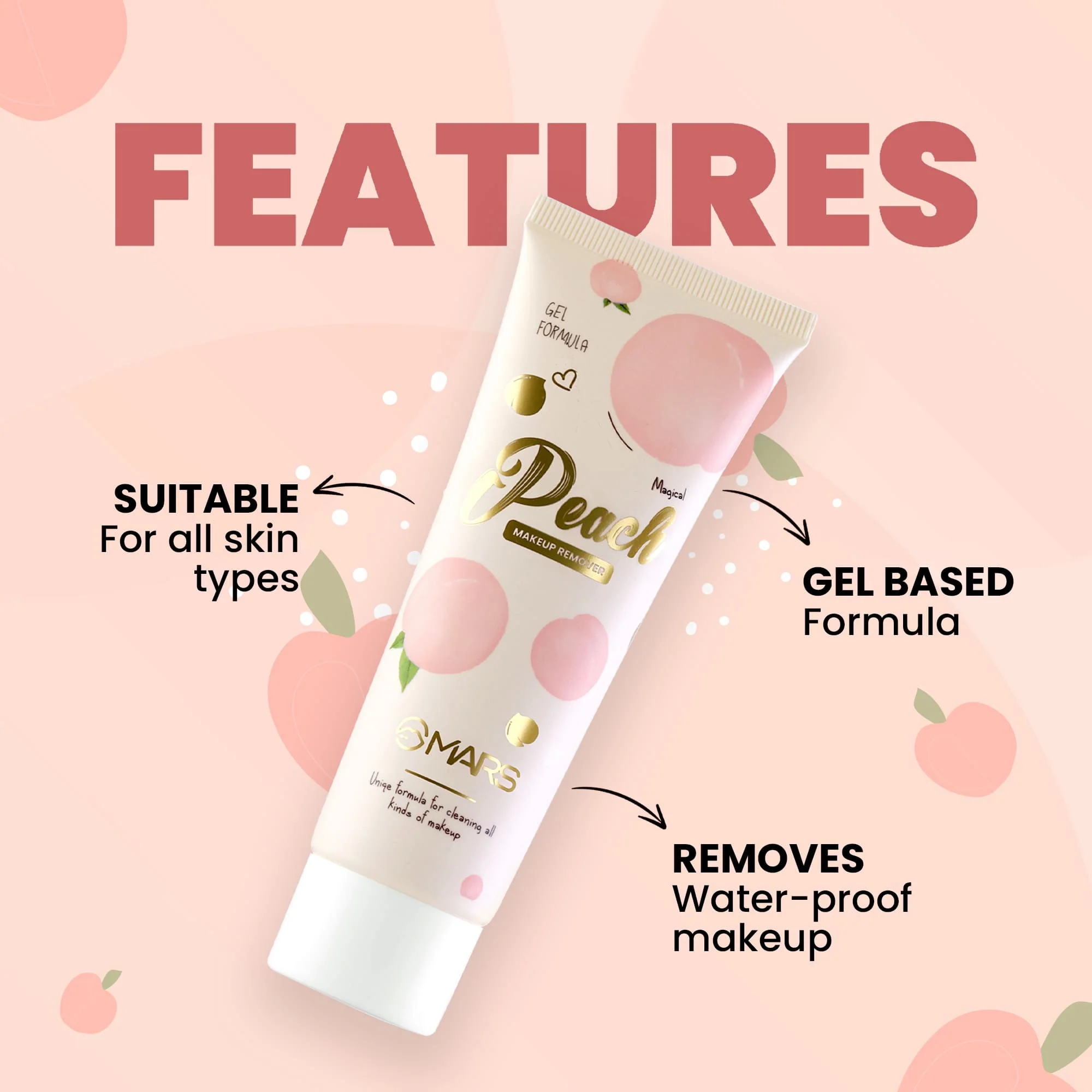 Gel Peach Makeup Remover | Unique Formula - Image 3