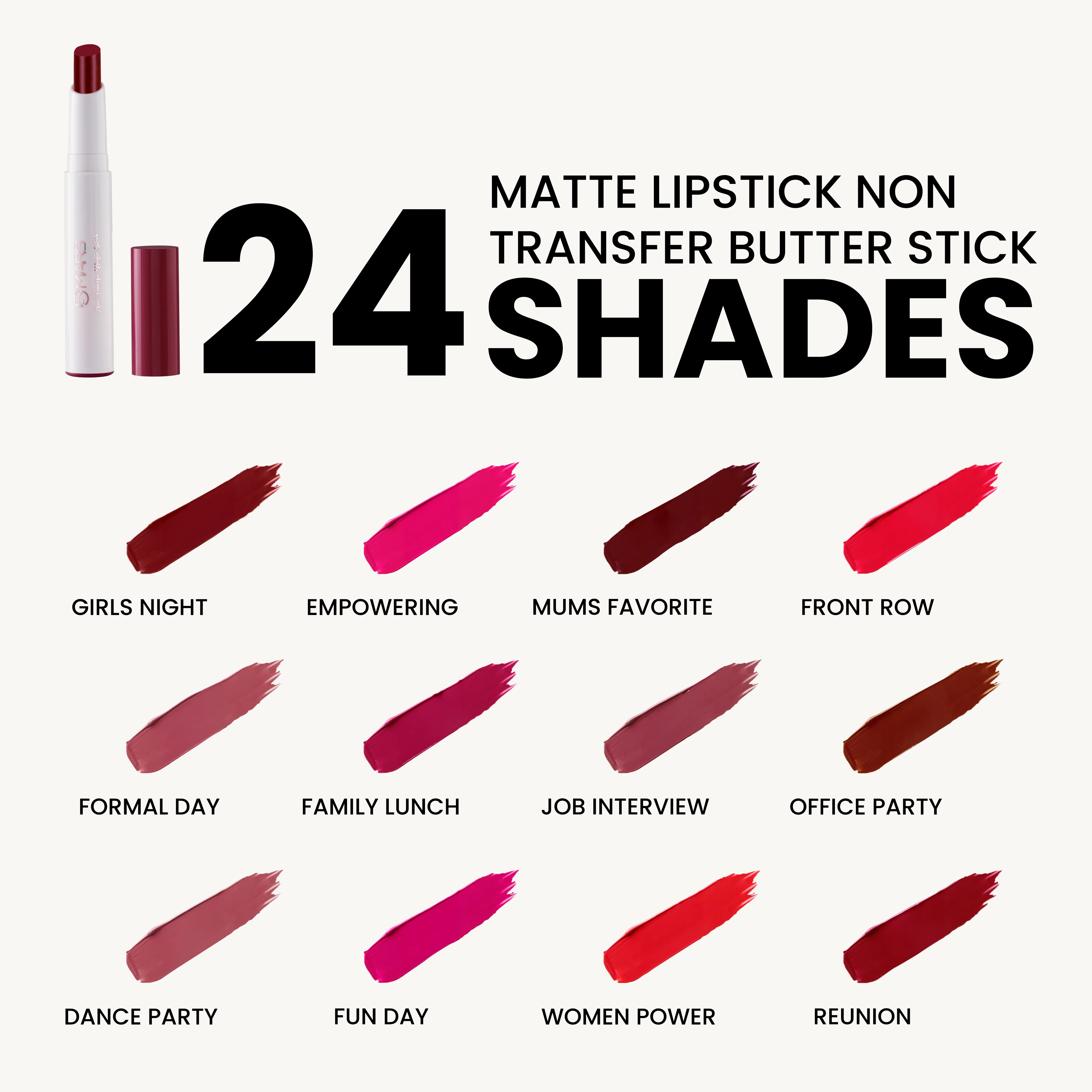 Matte Lipstick | Non Transfer Butter Stick - Image 7