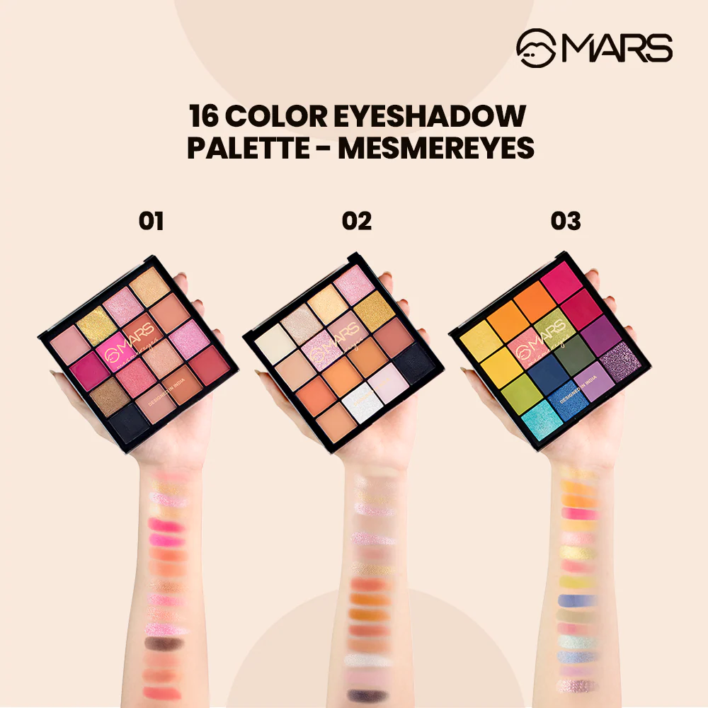 16 Color Eyeshadow Palette- Mesmereyes - Image 4