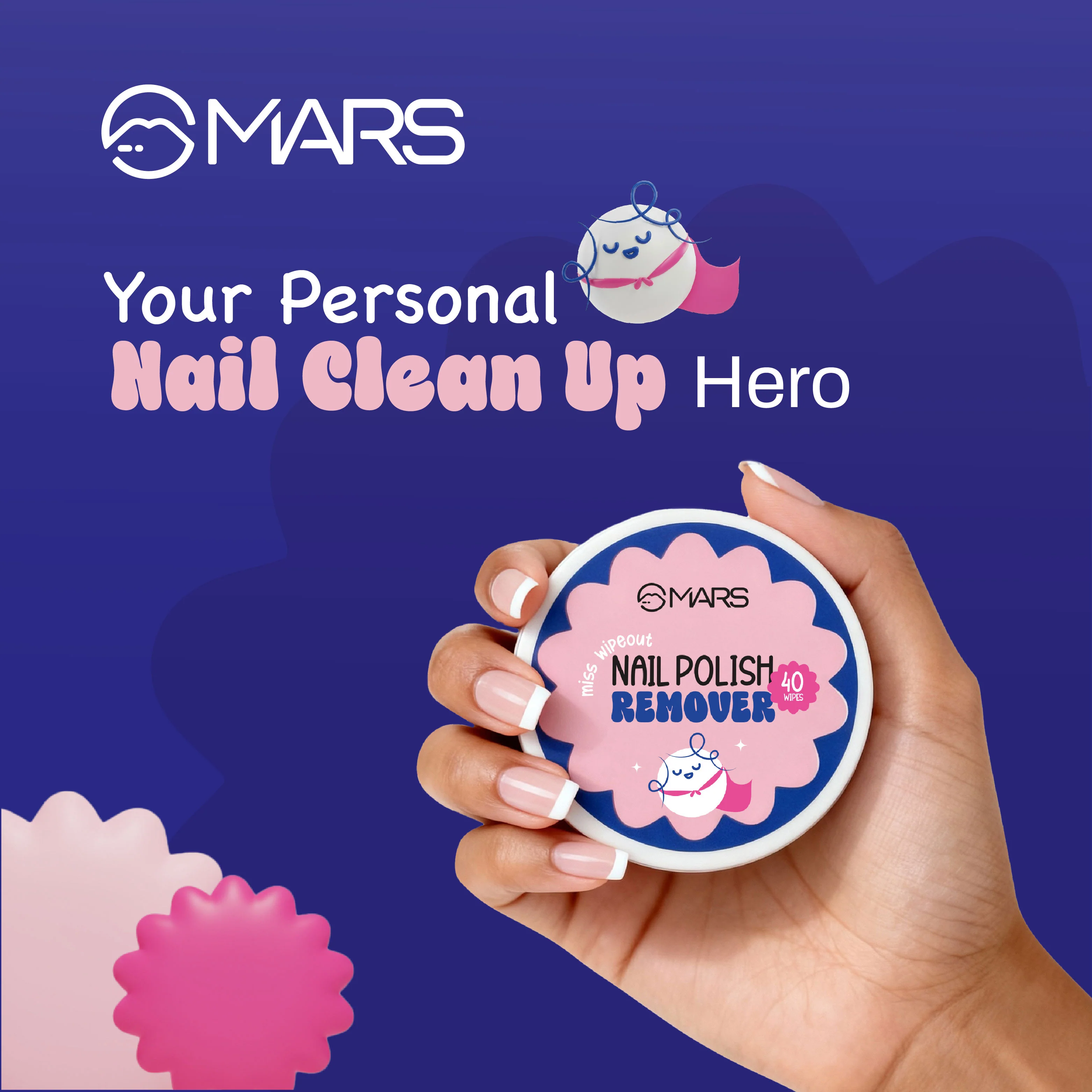Miss Wipe out| Acetone-Free Nail Polish Remover Wipes - Image 4